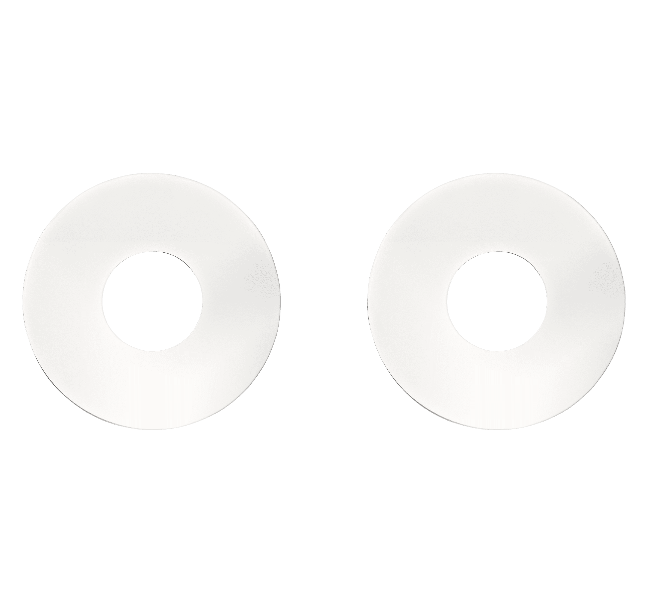 Set of 2 coasters, Oh by Christofle steel, Christofle