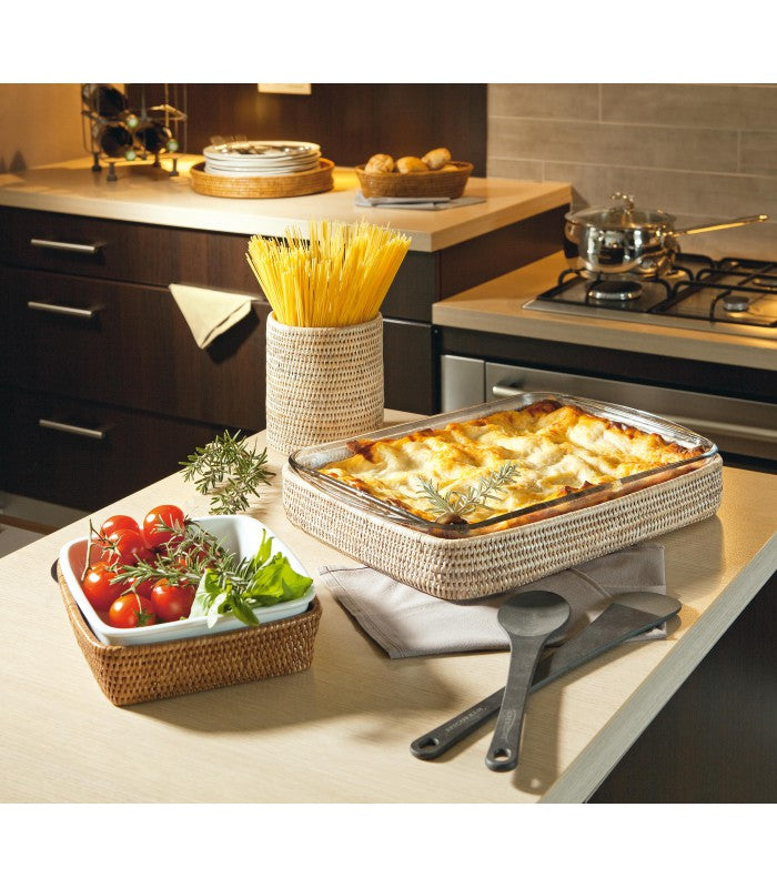 Porte-Pyrex Rect., Lasagnes, White Pagan