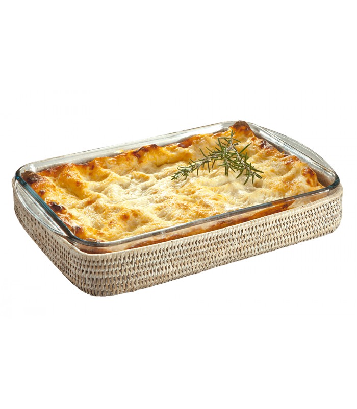 Porte-Pyrex Rect., Lasagnes, White Pagan