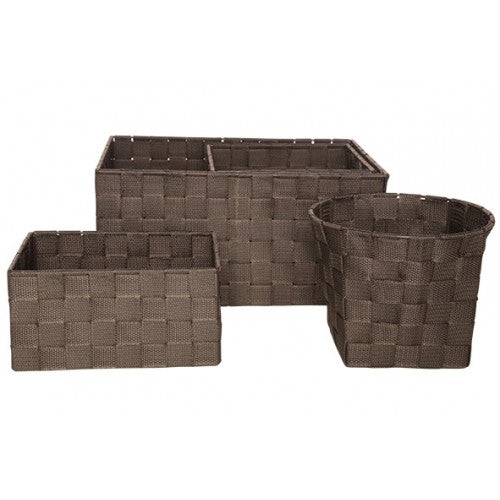 Set of 4 baskets, Expert Brown, Cozy & Trendy