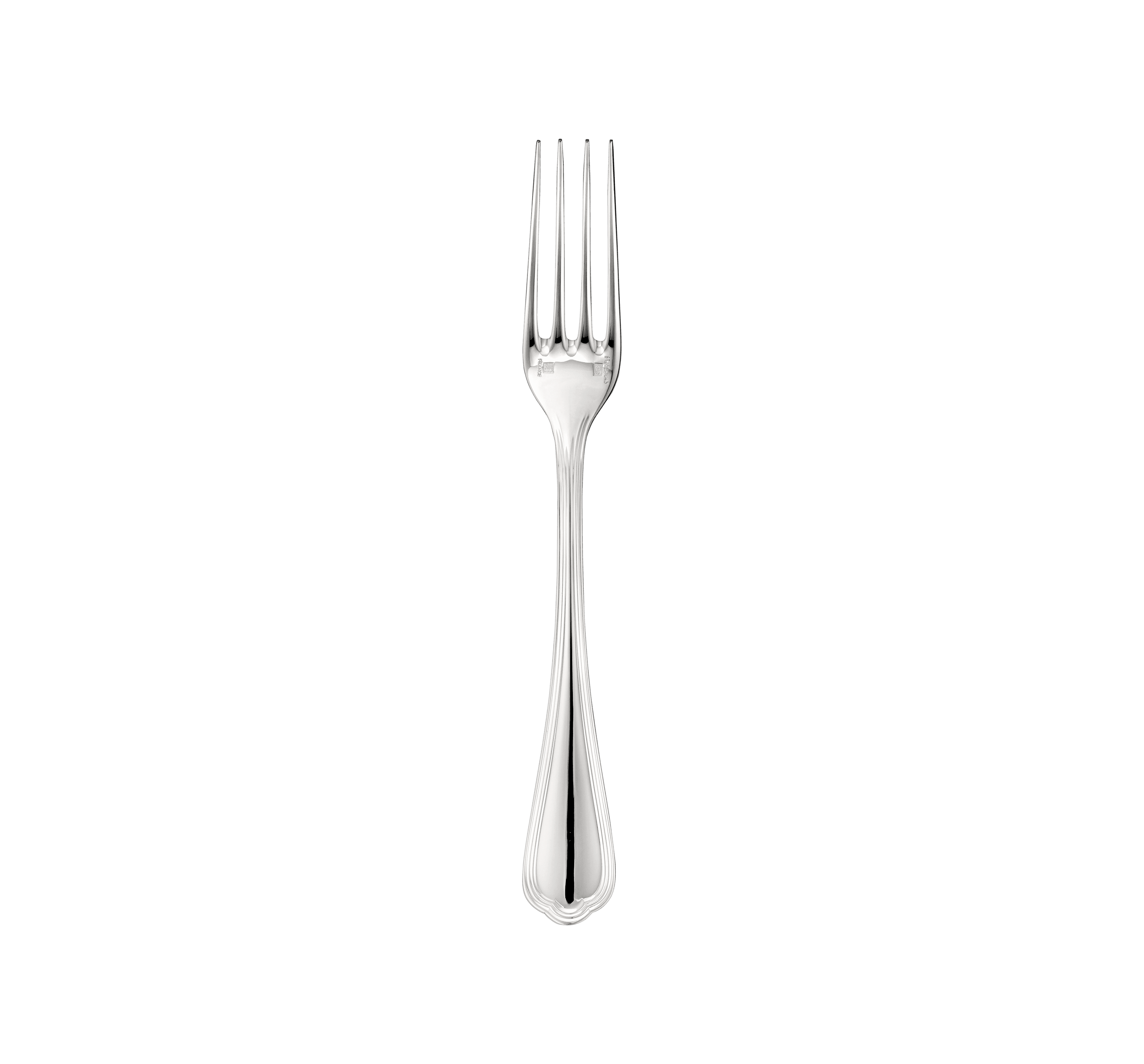 Dessert fork, Spatours silver metal, Christofle