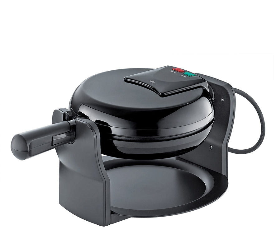 Rotating Waffle Maker, Black, Cilio