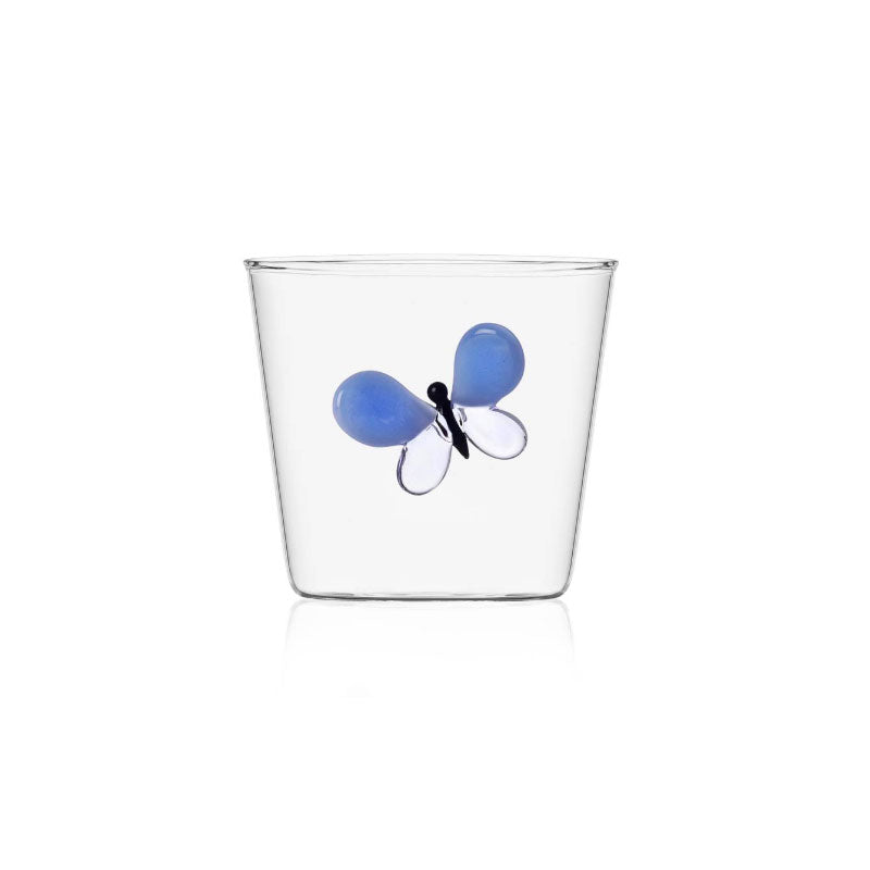 Blue Butterfly Tumbler, Garden Picnic, Ichendorf