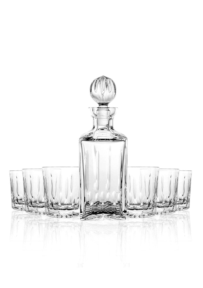 Whiskey decanter 700ml Lezka cut crystal, Pekalla