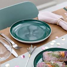 Lot  de 5 Assiettes Plates 27 cm, It's my Match Green, Villeroy & Boch