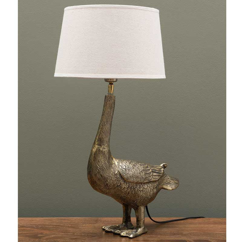 Lamp with Golden Green Collar Lampshade, Chéhoma