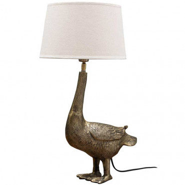 Lamp with Golden Green Collar Lampshade, Chéhoma