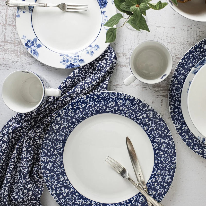 Assiette plate 26 cm Sweet Allysum Blue, Laura Ashley
