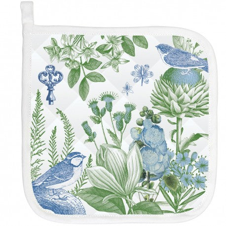 Cotton Potholder, Cotton & Linen, Royal Garden