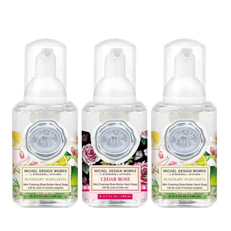 Set of 3 foaming soaps 140 ml - Rosemary Margarita/Cedar rose, Royal Garden