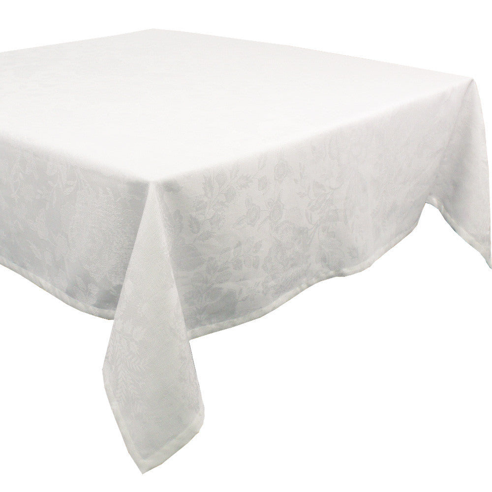 Tablecloth 174x254cm, Mille Giverny White, Garnier Thiebaut