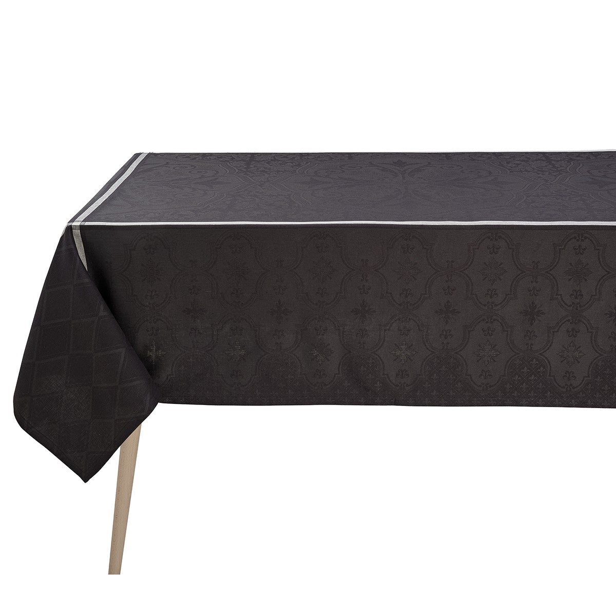 Tablecloth 175x175cm, Jet Coat of Arms, Le Jacquard Français