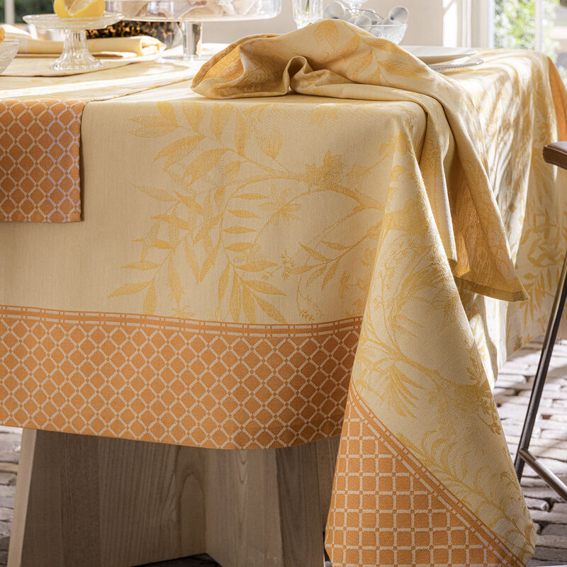 Nappe 175x250cm, Jardin D'Eden Pollen, LE JACQUARD FRANCAIS