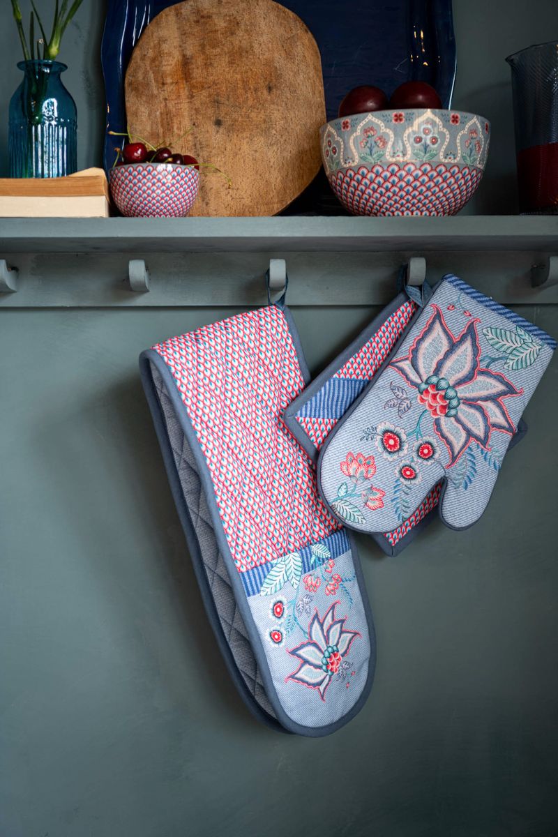 Pot holder, Square Flower Festival Light Blue, Pip Studio
