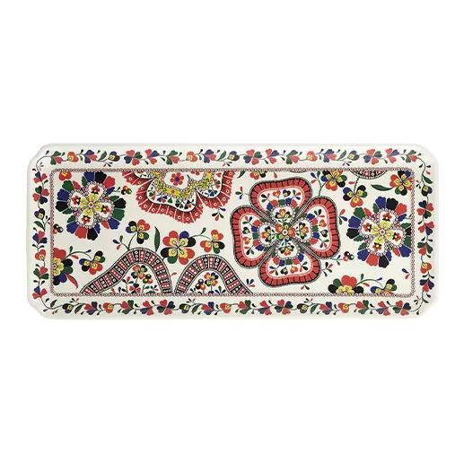Plat à Cake 38x14.5cm, Chance Folle, GIEN