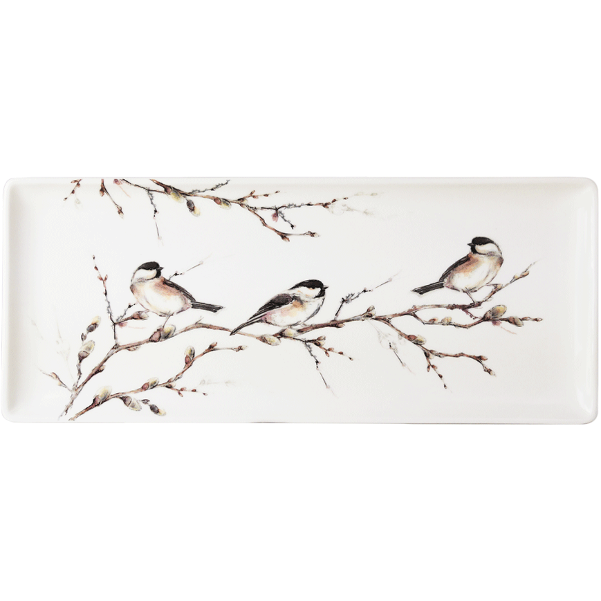 Cake dish, Forest birds, Gien