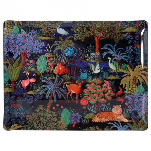 Large acrylic tray, Jardin du Palais, Gien