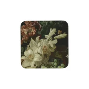 Box of 6 coasters, Flowers and Fruits, Mars & More