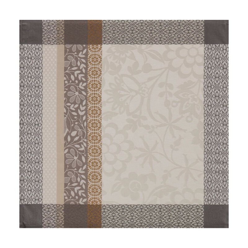 Lot  de 8 Serviettes de Table, Provence Calisson Coton, Jacquard Français