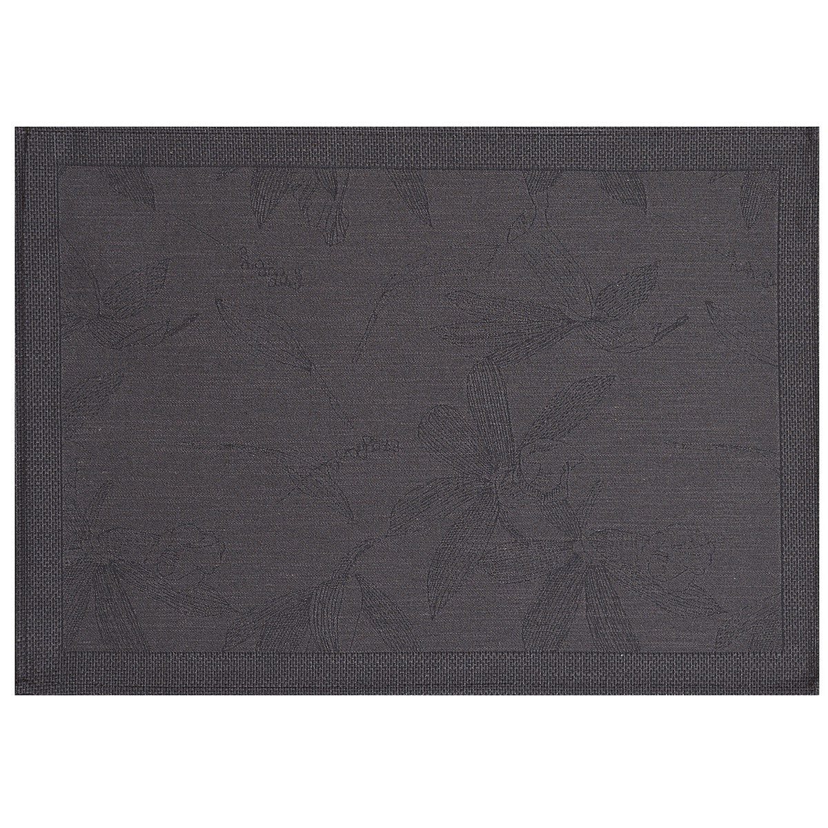 Coated Placemat, Slow Life Maxi Carbon, Le Jacquard Français