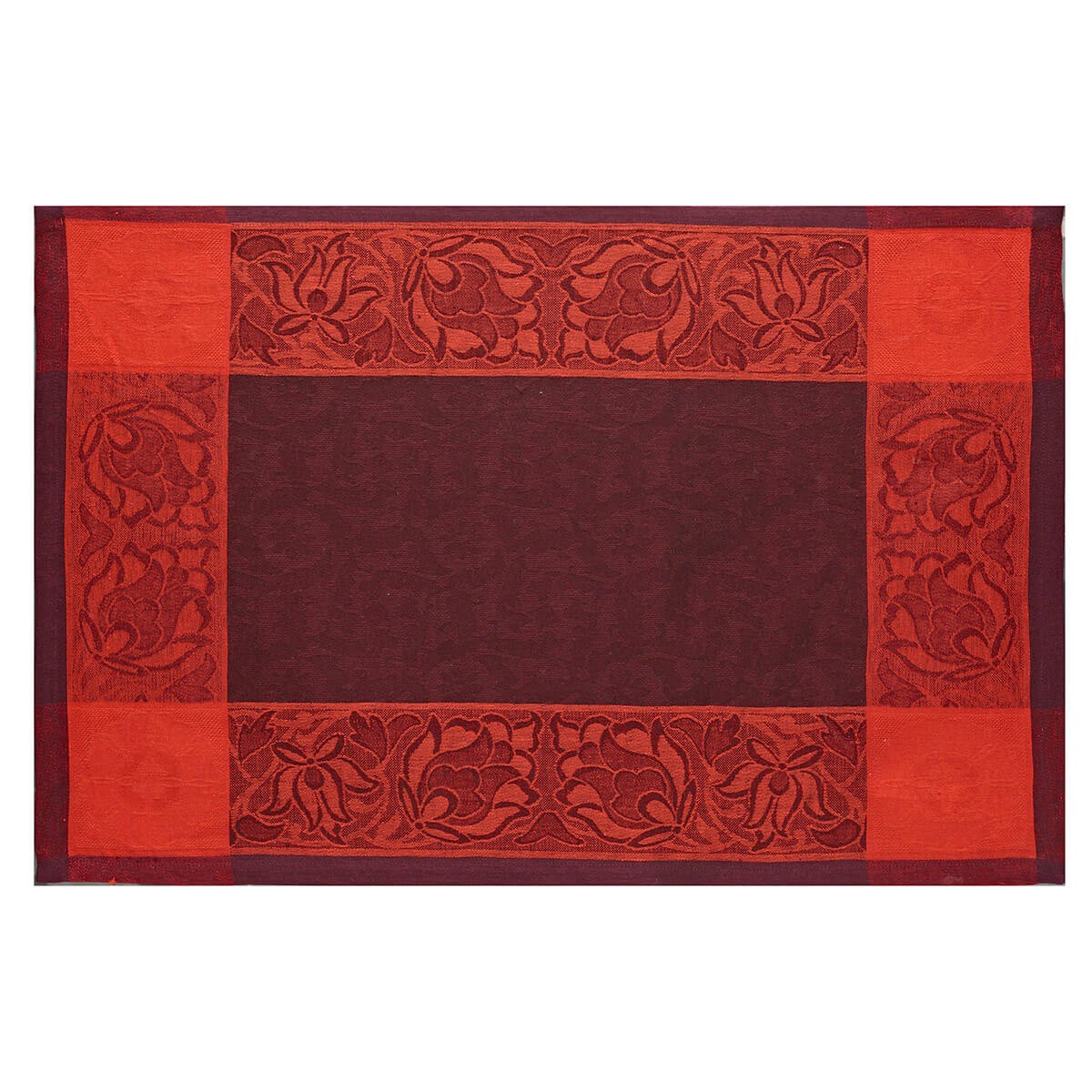 Placemat, Burgundy Ottoman, Le Jacquard Français