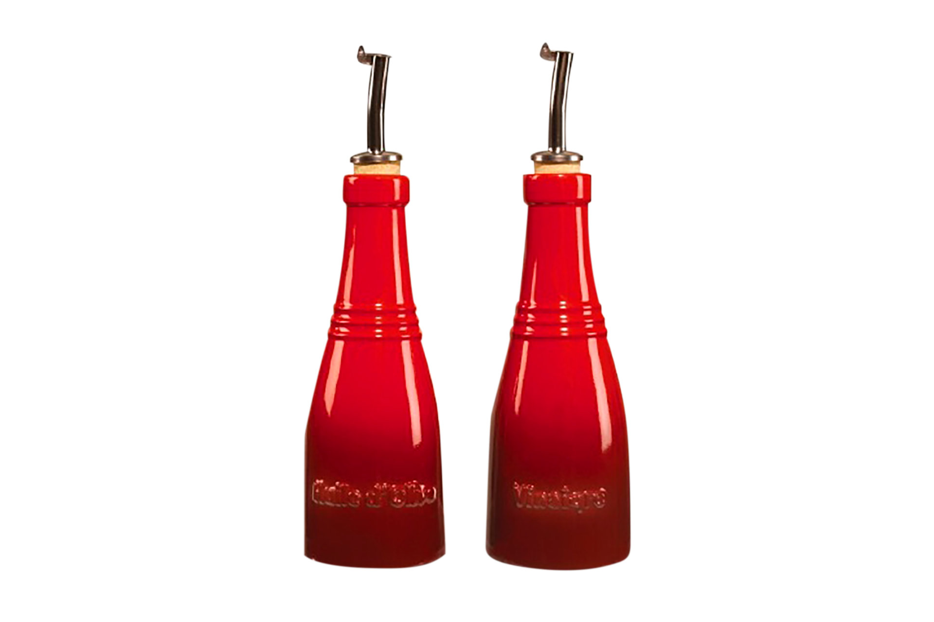 Oil Vinegar Set, Cherry, Le Creuset