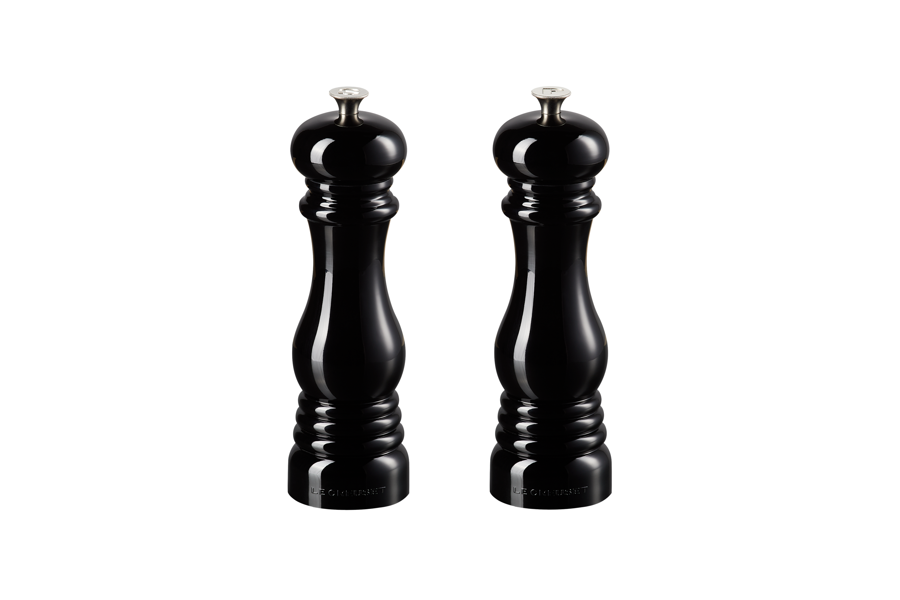 Set of 2 salt and pepper mills, Onyx, Le Creuset