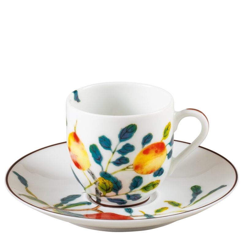 Coffee cup and saucer, Harmonia Blanc, Raynaud