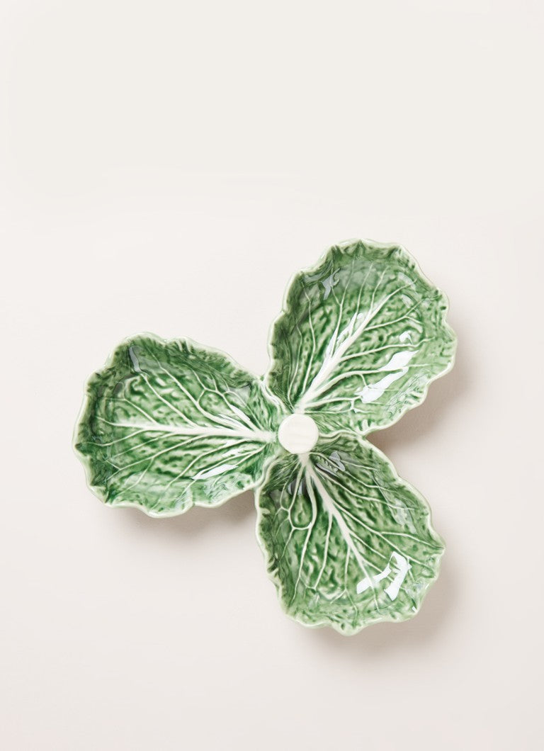 Olive Dish 3 Compartments, Cabbage, Pinheiro Bordallo