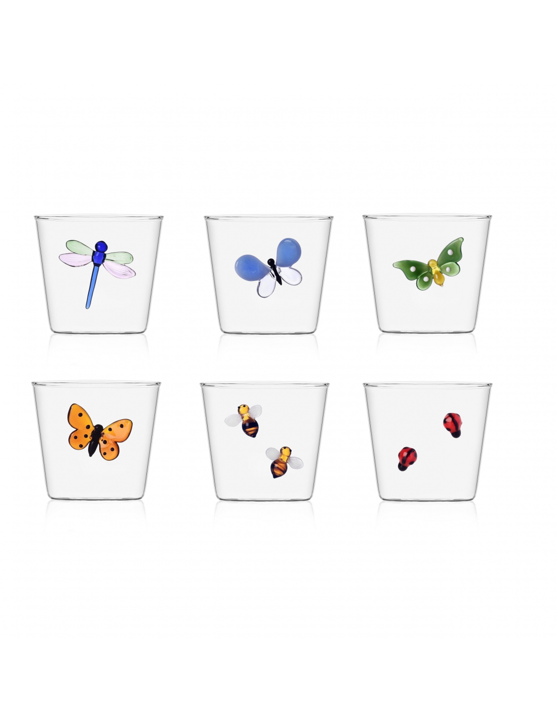 Red Butterfly Tumbler, Garden Picnic, Ichendorf
