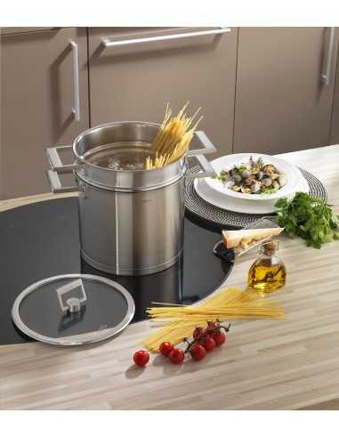 Stainless Steel Pasta Cooker Set 22cm, Fixed Stratum, CRISTEL