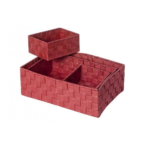 Set of 4 baskets, Expert Red, Cozy & Trendy