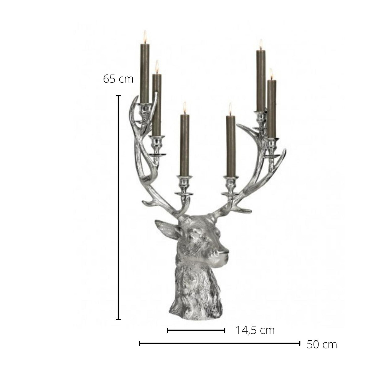 Chandelier cerf 65cm, Richard Four