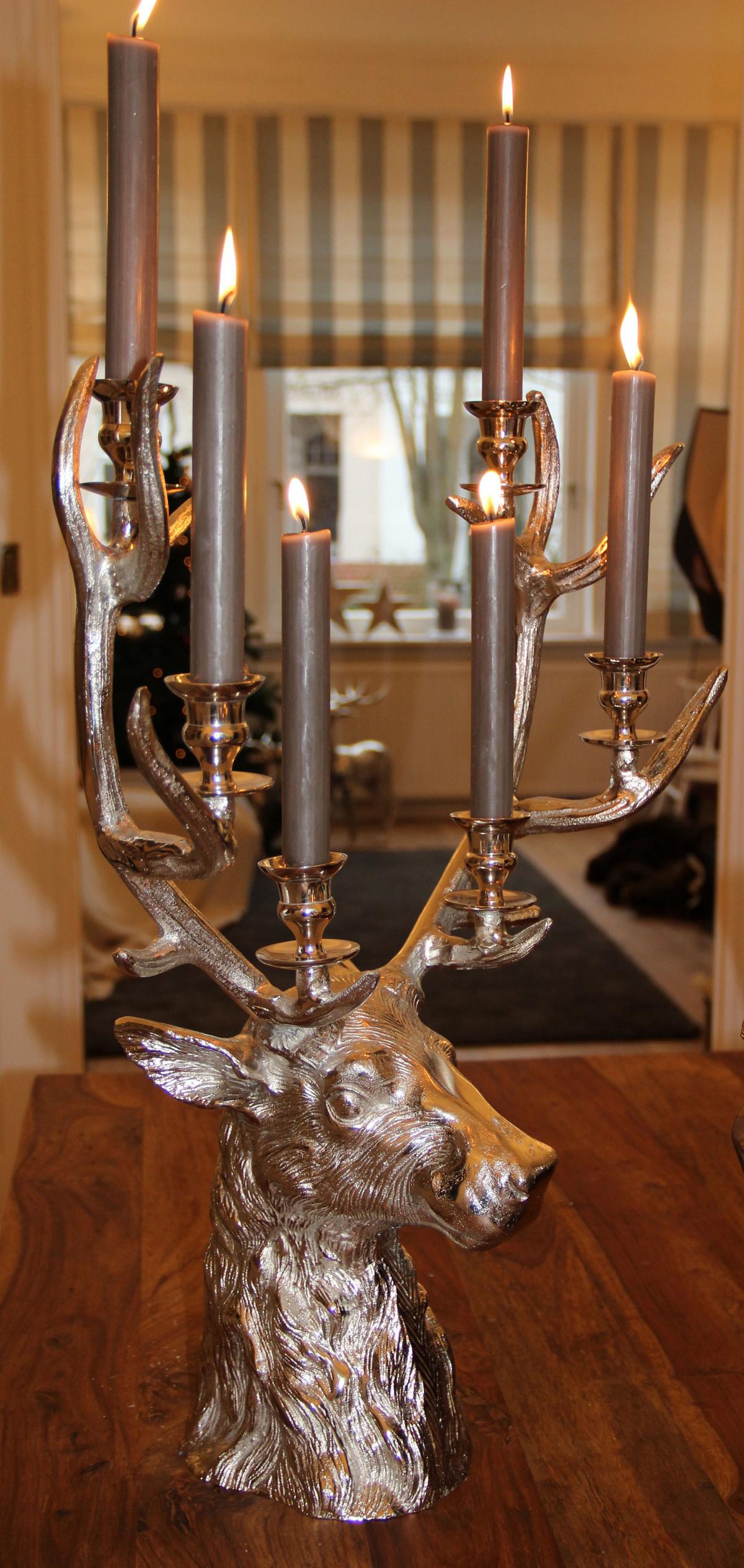 Chandelier cerf 65cm, Richard Four