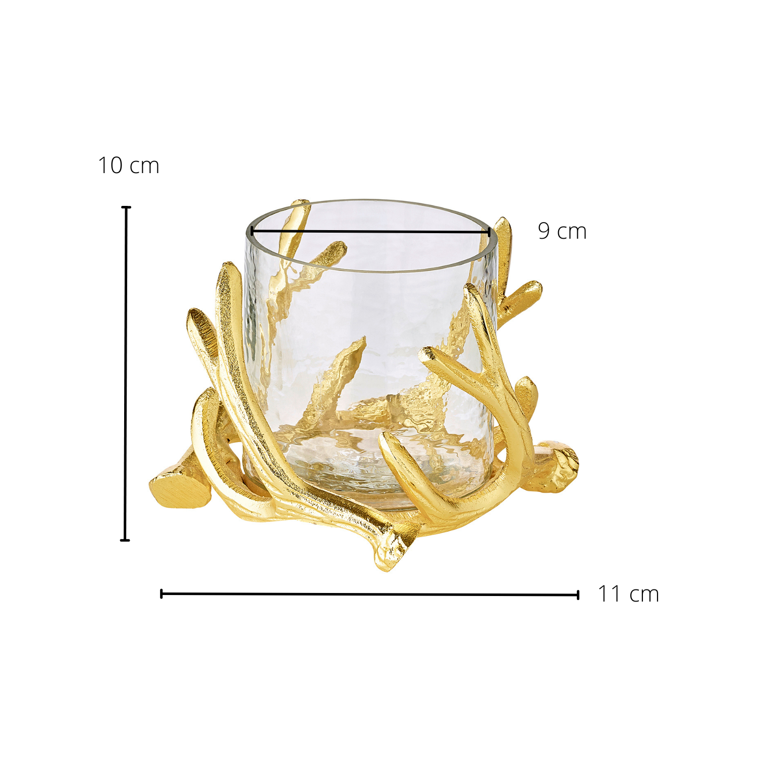 Kingston Gold Tealight Holder 13 cm, Edzard