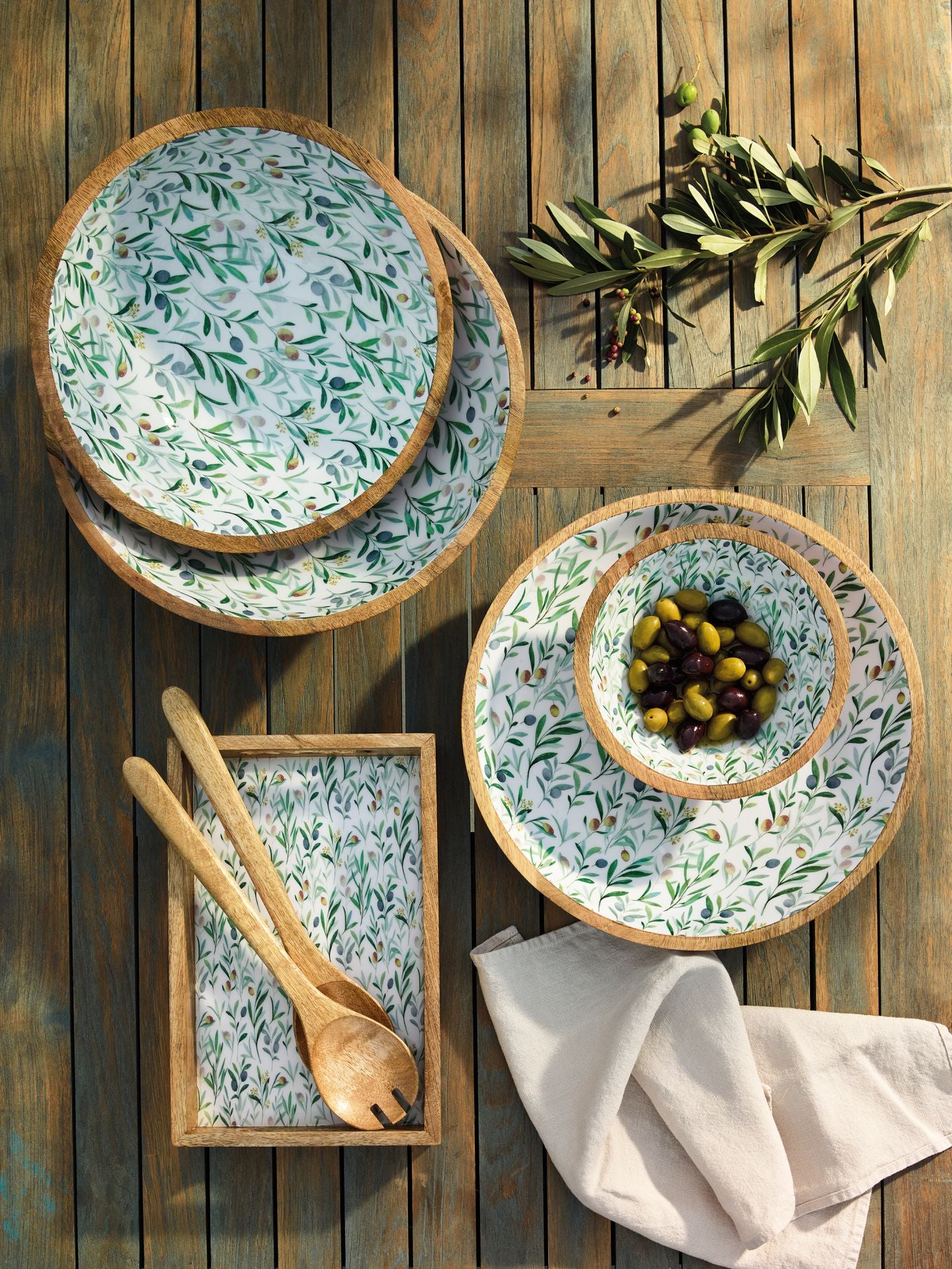 Saladier OLIVE, Mangue, Ø 35 cm x 12 cm, Zassenhaus