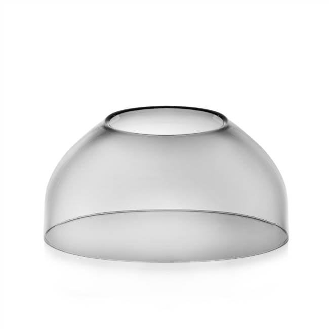 Vase Bleu GM dessus Smoke + aluminium