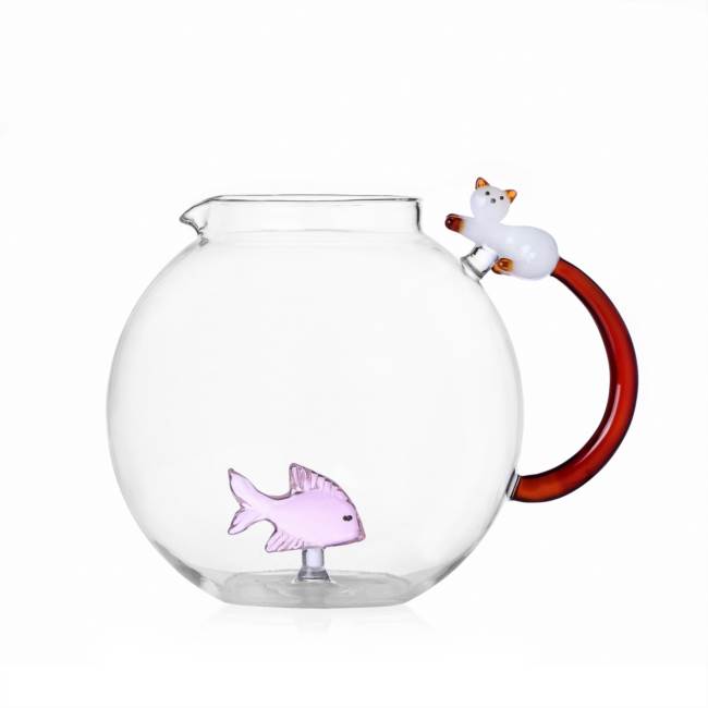 0935209002-TABBY-CAT-Jug-Pink-Fish-White-cat-with-amber-tail.jpg