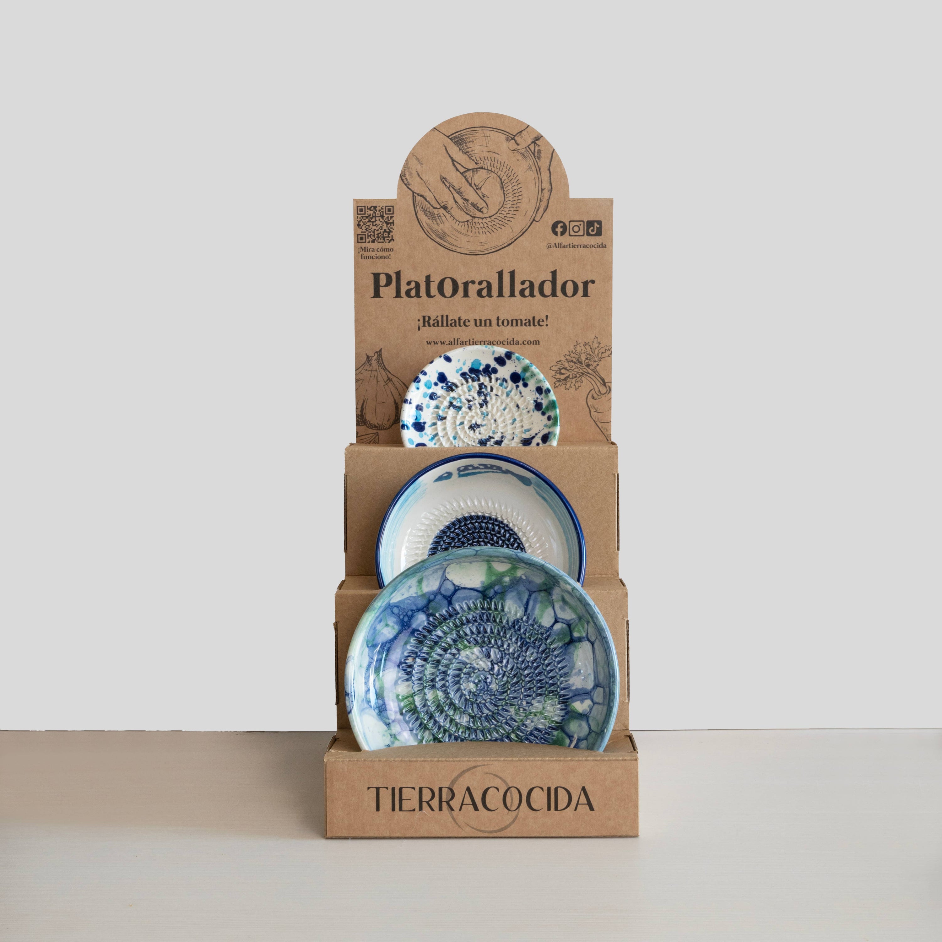 Support pour râpe en céramique | Présentoir pour boutiques: Espagnol