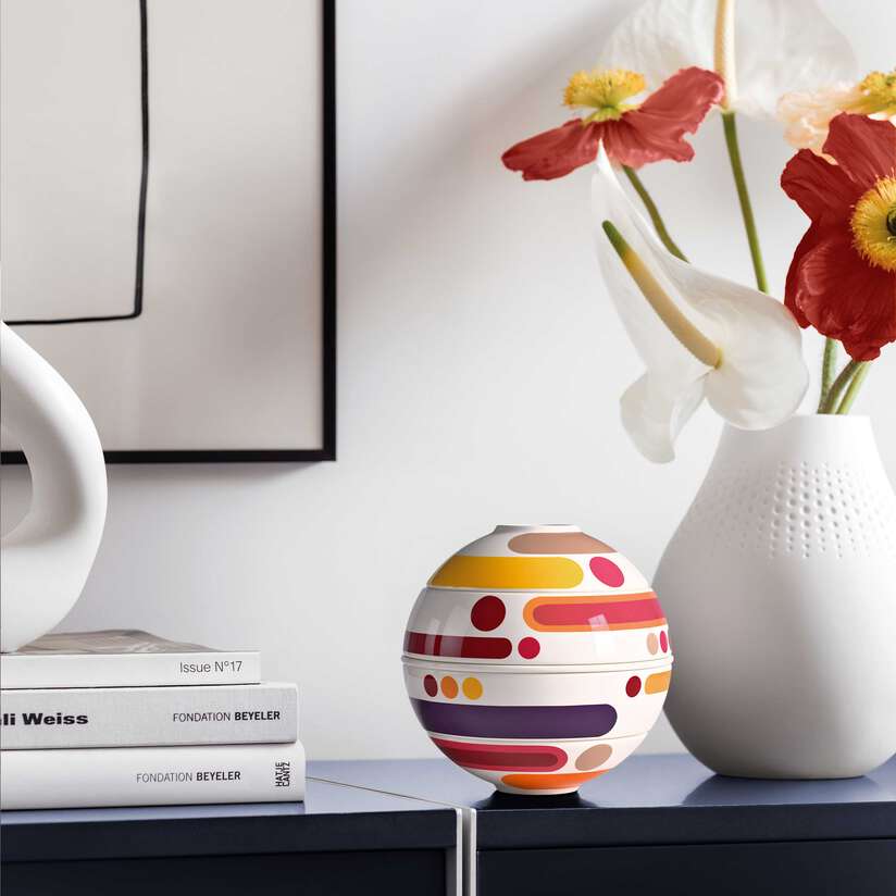 La petite Boule Ensemble de snacking multicolore,en porcelaine haut de gamme