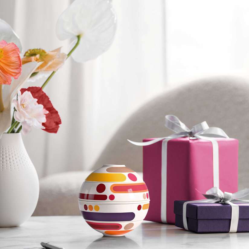 La petite Boule Ensemble de snacking multicolore,en porcelaine haut de gamme