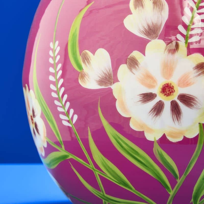 Vase Blomma, Métal Peint à la Main, 24 x 24 x 24 cm: Rosa (26)