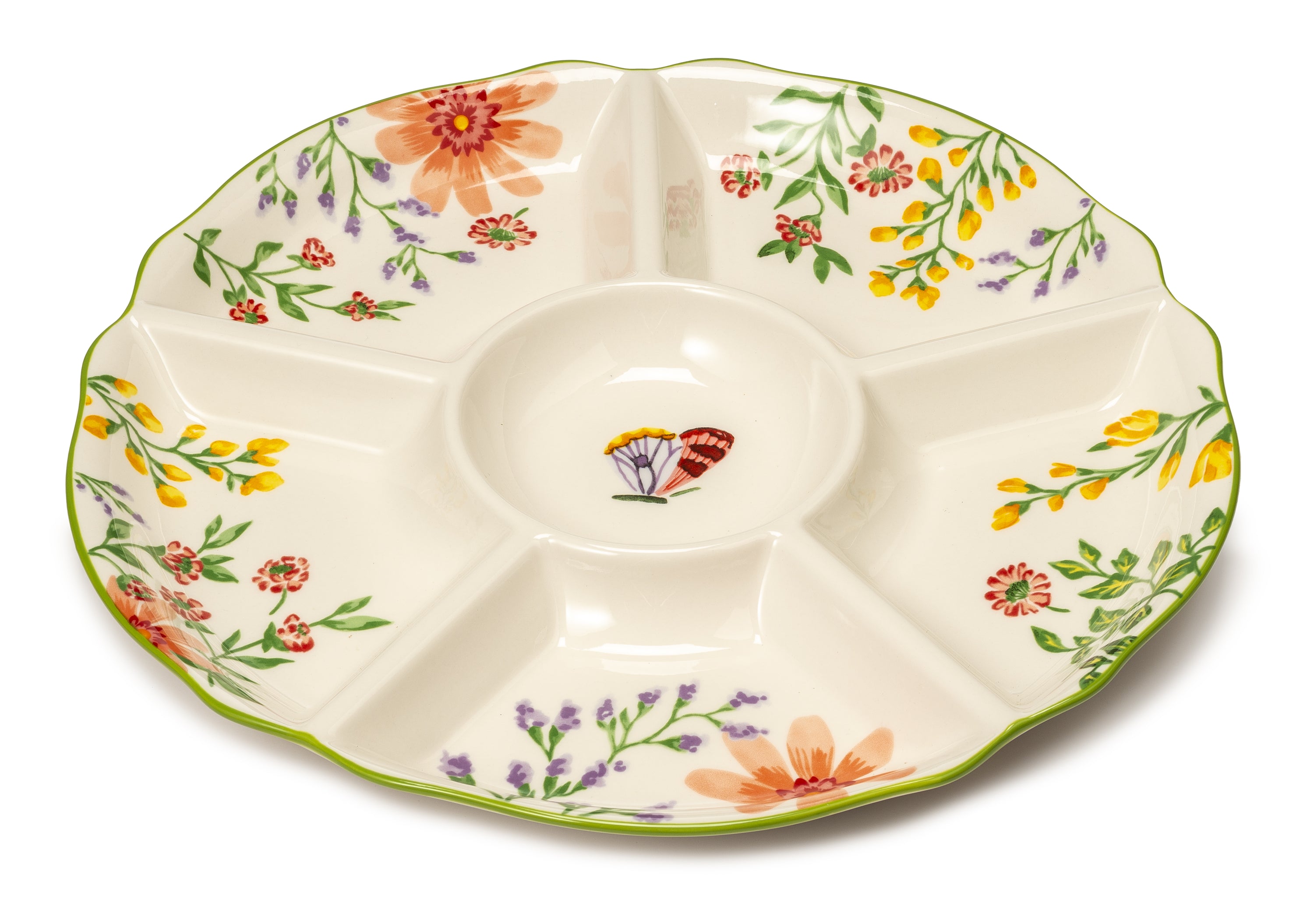 Plat Compartiments 38 cm Bouquet, Lamart