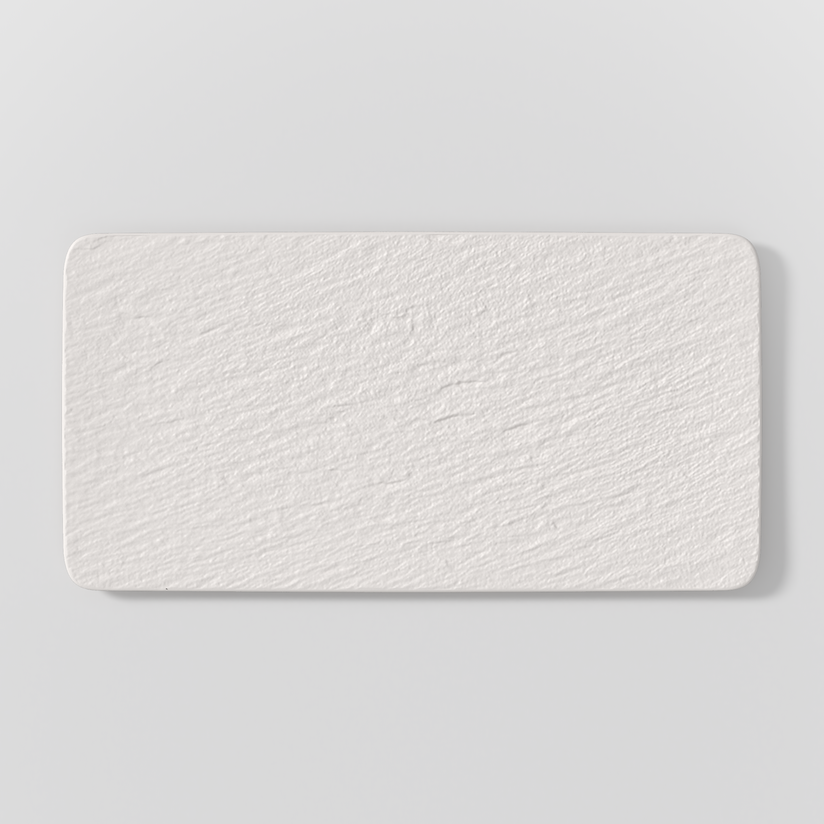 Plat à servir rectangulaire, Manufacture Rock Blanc