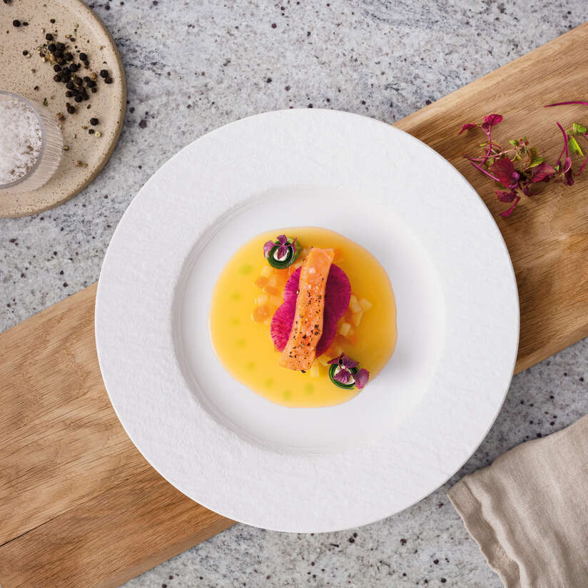 Assiette plate 27cm, Manufacture Rock Blanc