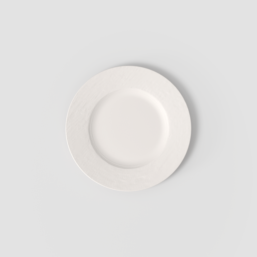Assiette dessert 22cm, Manufacture Rock Blanc