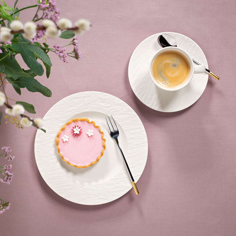 Assiette dessert 22cm, Manufacture Rock Blanc