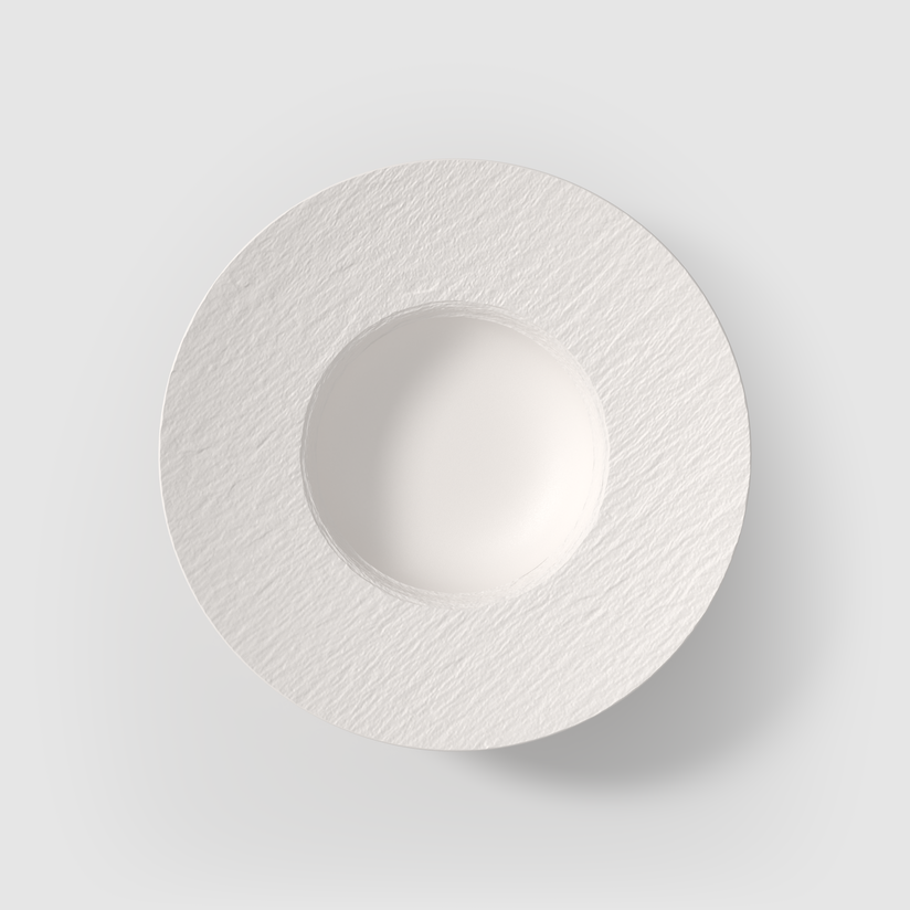 Assiette à Pâtes 28cm, Manufacture Rock blanc