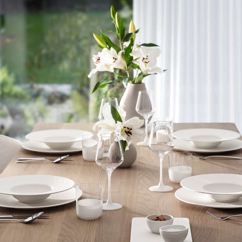 Assiette à Pâtes 28cm, Manufacture Rock blanc