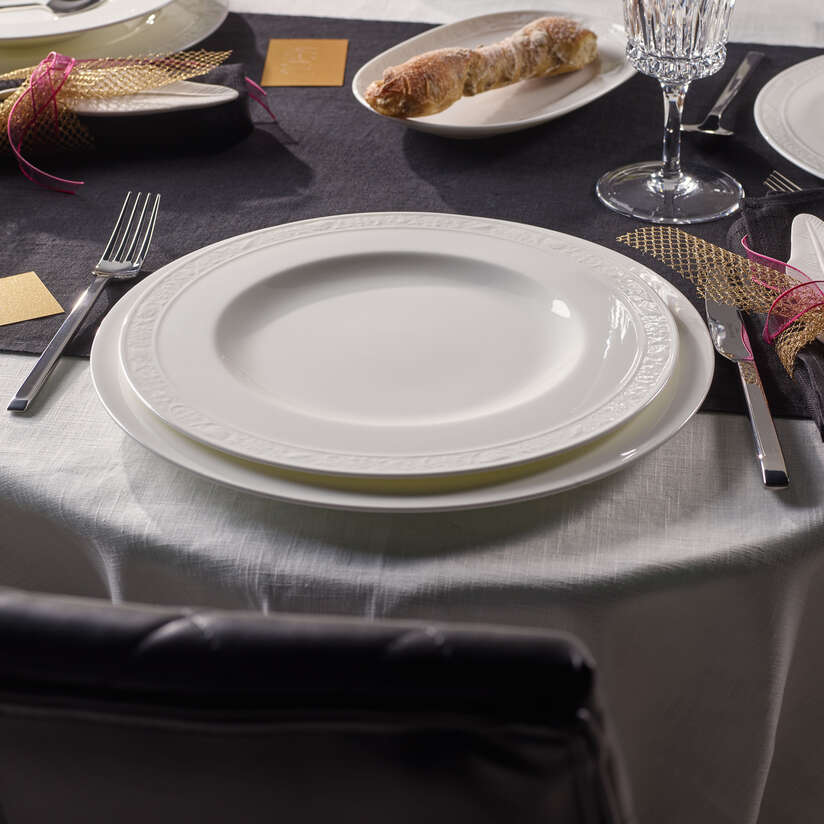Assiette plate 27cm, White Pearl, Villeroy & Boch
